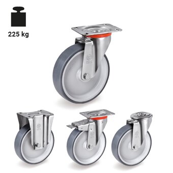 TR-71-NL-Ruedas con soportes para cargas ligeras